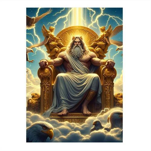 Zeus Dekoratif ahşap Tablo 35 cm x 50 cm