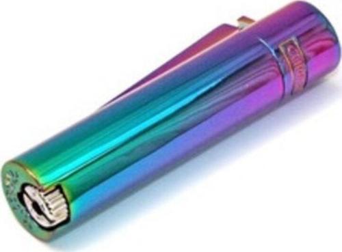Komple Metal Parlak Çakmak Gökkuşağı Rengi