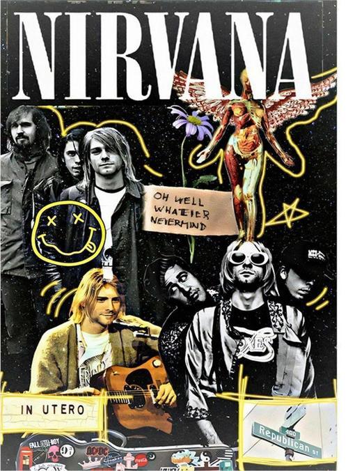 Nirvana İn Utero Afiş Mdf poster 35 cm x 50 cm