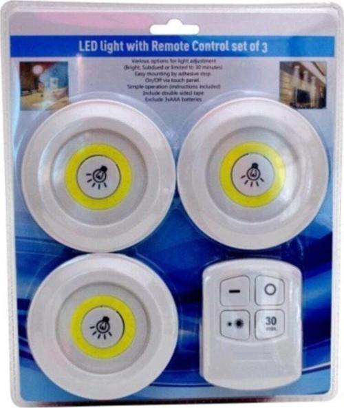 Kumandalı Işık Ayarlanabilir Portatif 3'Lü Led Işık
