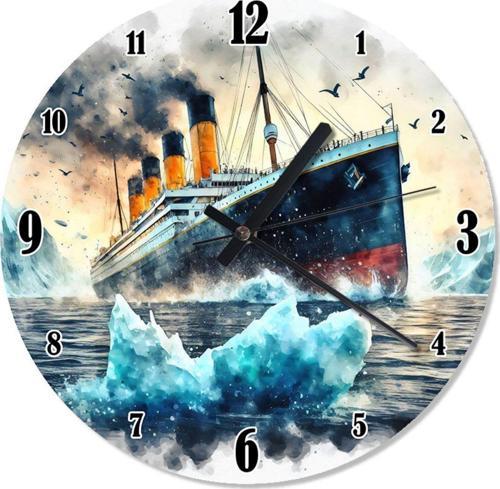 Titanic Yolcu Gemisi Sessiz Duvar Saati