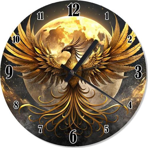 Anka Kuşu Akarlı Duvar Saati