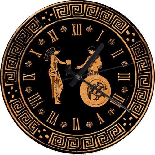 Antik Roma Ve Romen Rakamlı Analog Duvar Saati