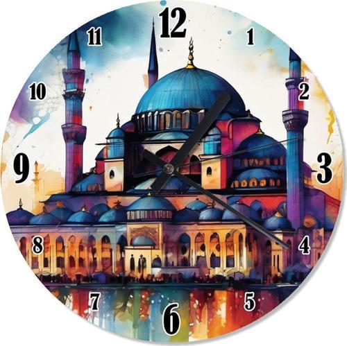 Cami Tasarım Duvar Saati