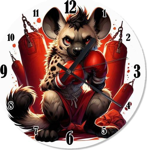 Boksör Sırtlan Analog Duvar Saati
