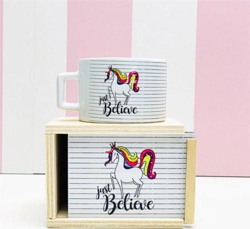 Unicorn Believe Tasarımlı Kutulu Kupa