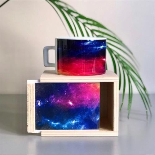 Space Tasarımlı Ahşap Kutulu Kupa