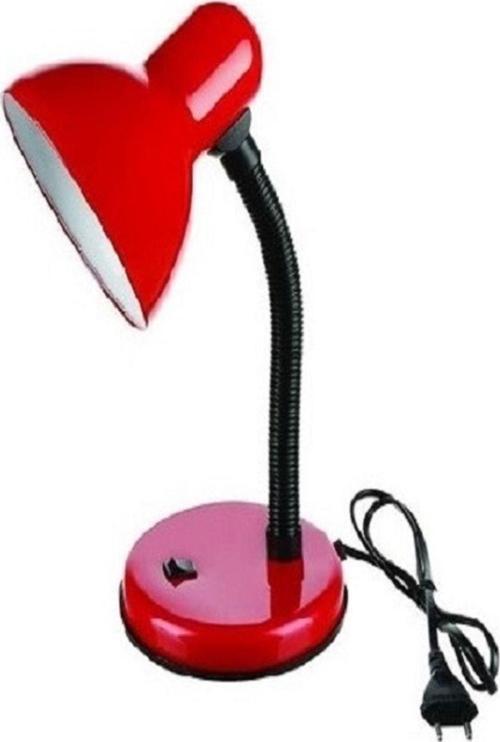 Spiralli Retro Öğrenci Çalışma Masa Lambası (Kırmızı)