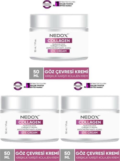 3 Adet Kırışıklık Karşıtı Kolajen Göz Çevresi Kremi 50 ml