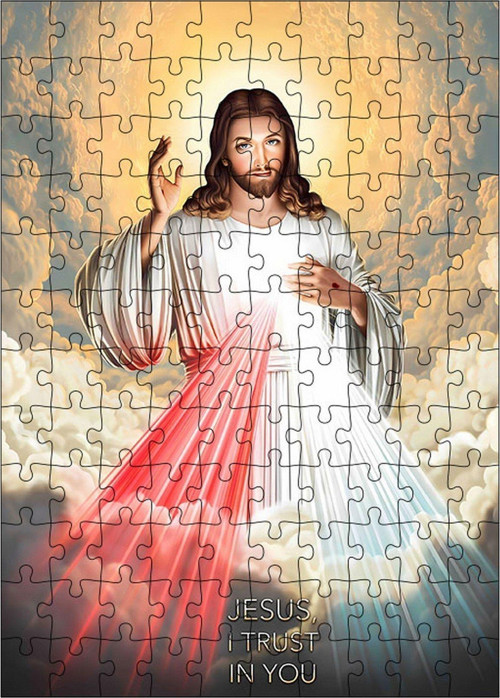 Ahşap Mdf Puzzle Yapboz Hz. İsa 120 Parça 25 x 35 cm