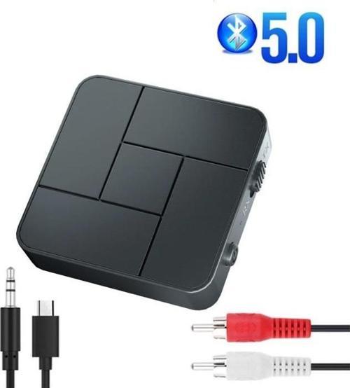Bluetooth 5.0 Ses Alıcı Verici AUX RCA USB Stereo Kablosuz Mikrofonlu Araba TV PC RX TX Receiver