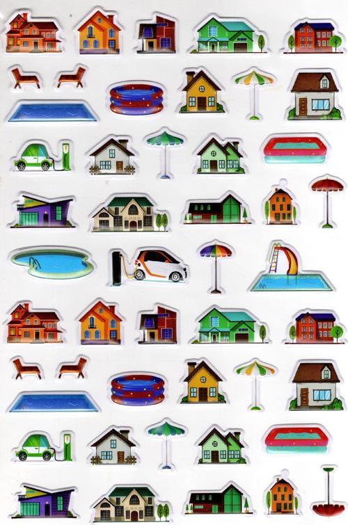 Sticker Kabartmalı A4 Boyutunda Stiker Defter, Planlayıcı Etiket-(lim549) - Şehir Ev Havuz