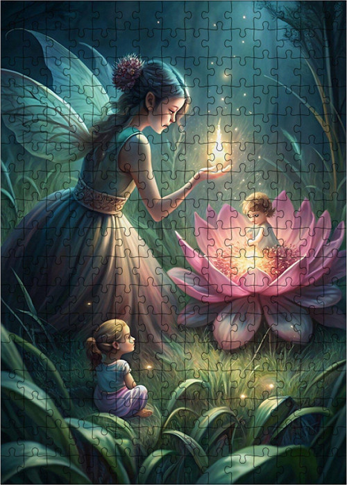 Ahşap Mdf Puzzle Yapboz Peri Kızı Ve Masallar 255 Parça 35 x 50 cm