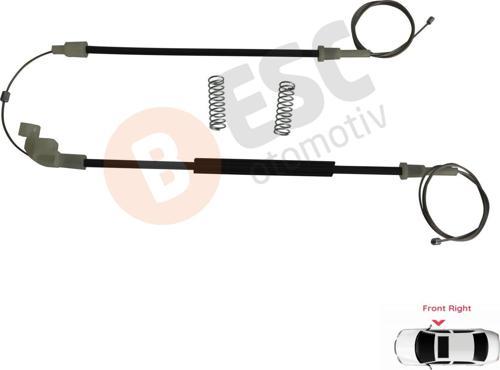 Volvo S40 V40 MK1 644 645 1995-2004 4/5-Kapı 30623449 İçin Elektrikli Ön Sağ Cam Kriko Tamir Seti