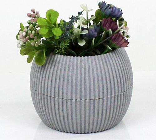 Mercan Saksı 2 Numara 0,35 Litre Su Hazneli Dekoratif Kaktüs Sukulent Saksı 11,8x9,2 cm