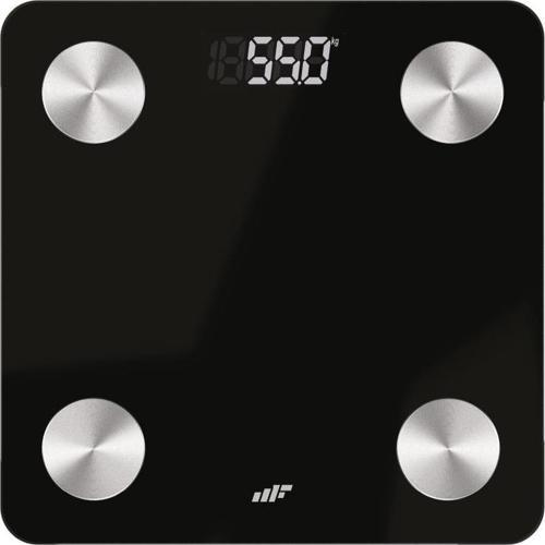 MF0813 Pilli Bluetooth Vücut Analizli Yağ Kas Su Ölçer Hassas Akıllı Tartı Baskül Siyah