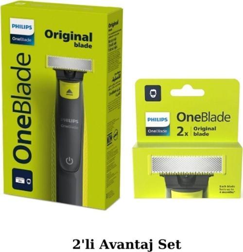 Qp2724/10 Oneblade Yüz Ve Vücut Şekilendirici - QP220/51 2'li Yedek Bıçak Avantaj Set