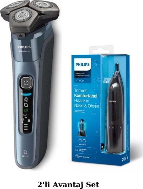 Series 8000 S8692/35 Aquatouch Islak Kuru Tıraş Makinesi + NT1650 Kulak-Burun Tüy Kesme Maki