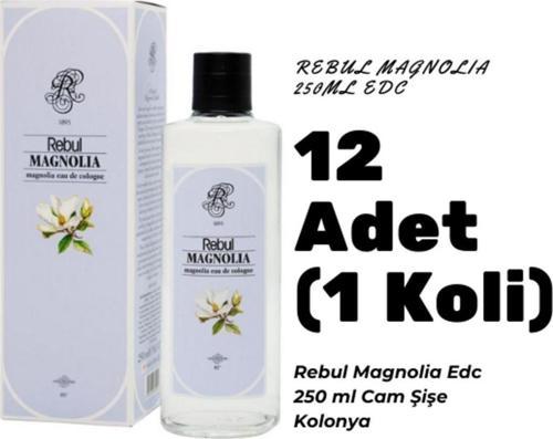 Magnolia Edc 250ml Cam Şişeli Manolya Kokolu Kolonya 12 Adet (1 Koli)