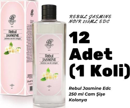 Jasmine Edc 250ml Cam Şişeli Yasemin Kokulu Kolonya 12 Adet (1 Koli)