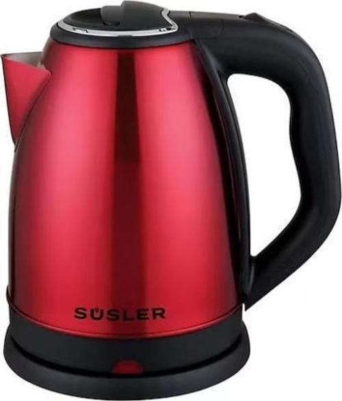 SS-4110 Spring 1500 W 1.8 lt Kırmızı Çelik Kettle