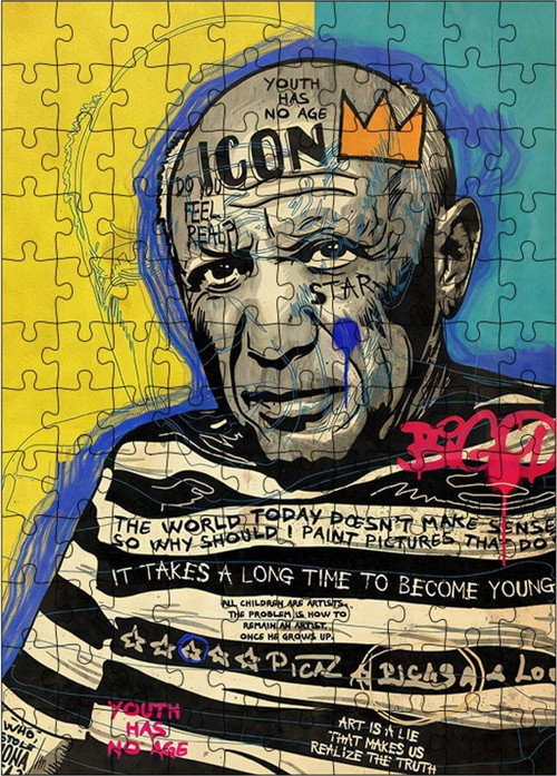 Ahşap Mdf Puzzle Yapboz Pop Art Picasso 120 Parça 25 x 35 cm