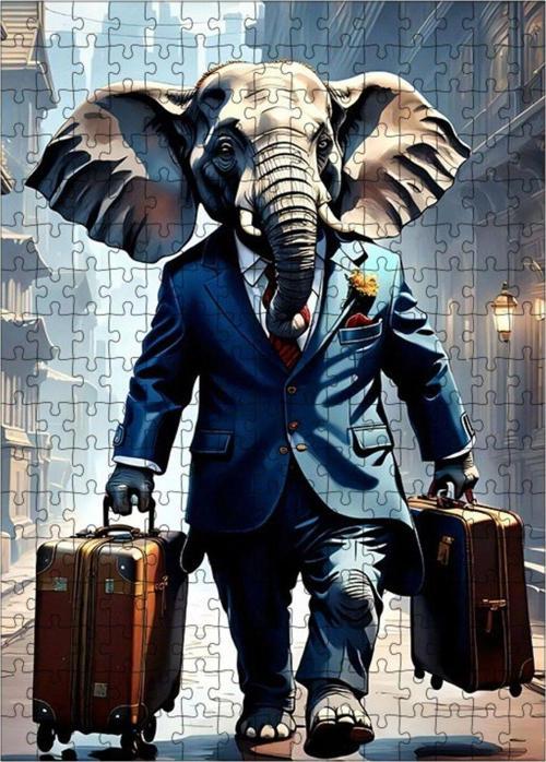 Ahşap Mdf Puzzle Yapboz Tatilci Kuş 255 Parça 35 x 50 cm