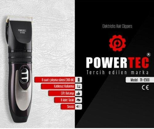 ŞarjLI TRAŞ MAKİNESİ 2 BATARYA TR-6500