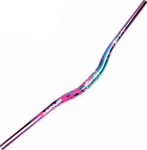 Lunje Alüminyum 31.8 780 mm Riser Mtb Gidon Bisiklet Gidonu Bukalemun Pembe