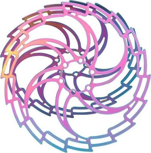 PRO 160 mm Bukalemun Rotor Bisiklet Disk Fren Rotoru 160mm 6 Vida MTB Ultra Hafif Rainbow Rotor