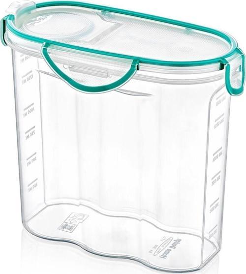 Kilitli Kapaklı Contalı Hava,Su Sıvı Geçirmez 1,7 Litre Erzak Saklama Kabı-SA585 