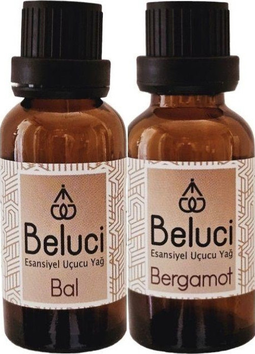 Bal + Bergamot (Oda Kokusu Aroma Terapi Buhurdanlık/Difüzör Yağı) Set 2 Adet x 30 ml