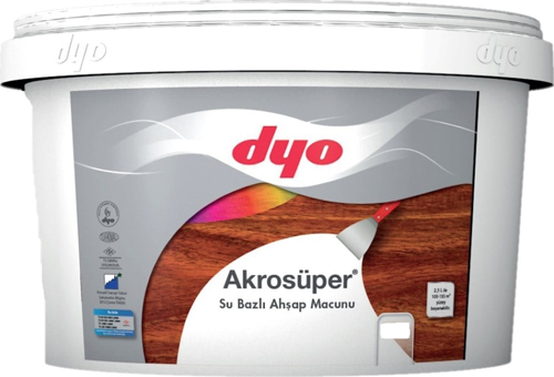 AKROSÜPER SU BAZLI AHŞAP MACUNU 1,25 KG