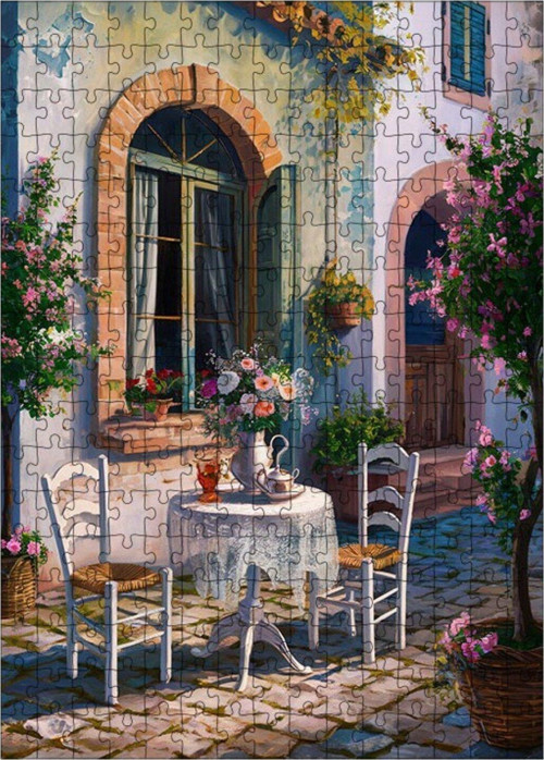 Ahşap Mdf Puzzle Yapboz Kır Evi 255 Parça 35 x 50 cm