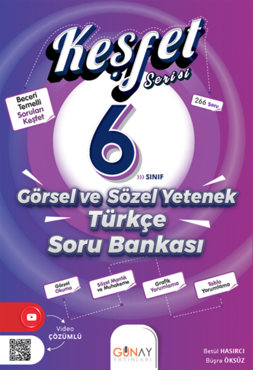 6. Sınıf Keşfet Serisi Görsel ve Sözel Yetenek Soru Bankası