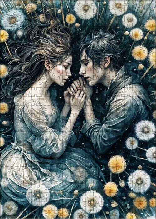 Ahşap Mdf Puzzle Yapboz Aşık Çift 500 Parça 50 x 70 cm