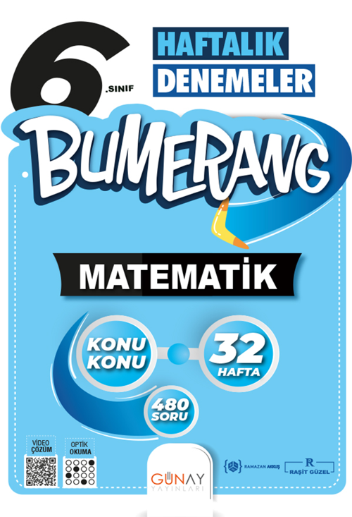 6.Sınıf Bumerang Haftalık Matematik Denemeleri