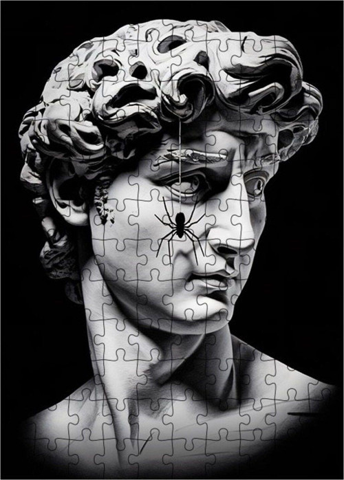 Ahşap Mdf Puzzle Yapboz Michelangelo 120 Parça 25 x 35 cm