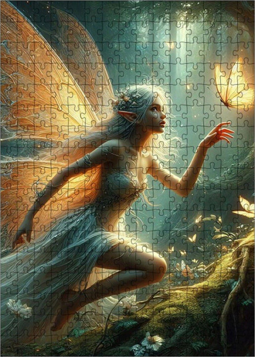 Ahşap Mdf Puzzle Yapboz Işıklı Peri 255 Parça 35 x 50 cm