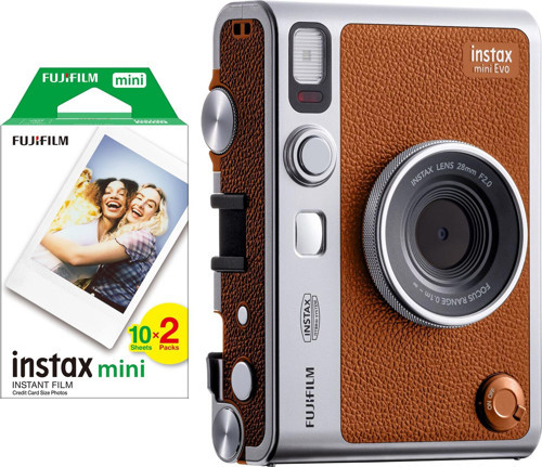 Mini Evo Kahverengi Fotoğraf Makinesi ve 20'li Film