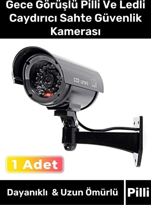 Özel Üretim Ev Apartman Bahçe İş Yeri Gece Görüşlü Pilli Ve Ledli Caydırıcı Sahte Güvenlik Kamerası