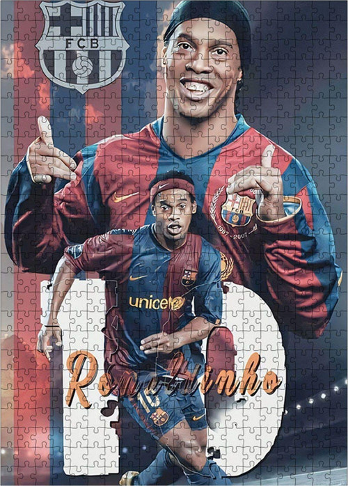 Ahşap Mdf Puzzle Yapboz Ronaldinho 500 Parça 50 x 70 cm