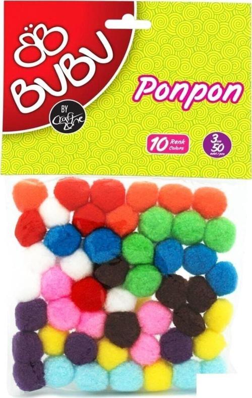 Pon Pon 3 CM 50 Lİ Karma Paket