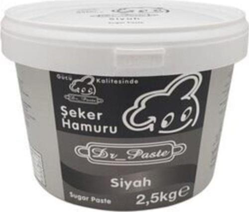 Şeker Hamuru 2.5 Kg. (Siyah)