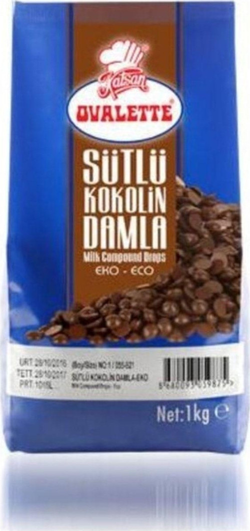 Ovalette Sütlü Kokolin Damla Çikolata Eko 1 Kg