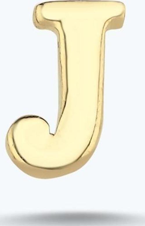 Altın J Harfi Küpe