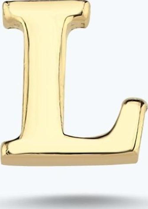 Altın L Harfi Küpe