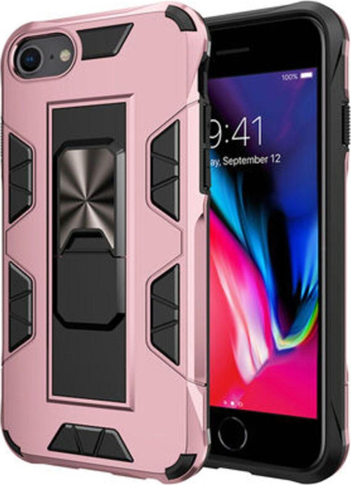 İphone Se 2020 Stantlı Ve Tam Koruma Sağlayan Şık Volve Premium Sert Silikon Kılıf