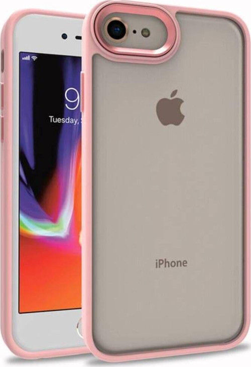 İphone Se 2022 Şık Görünümlü Ve Arkası Şeffaf Flora Premium Kılıf