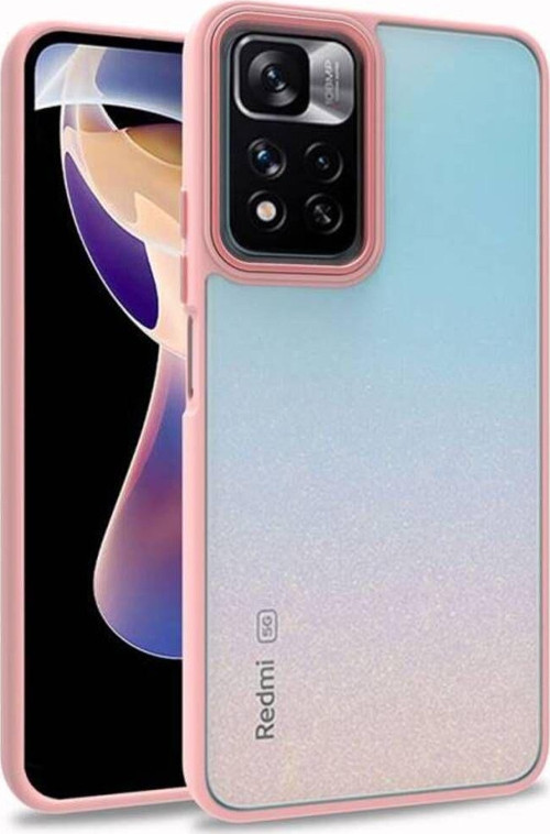Poco M4 Pro 5G Şık Görünümlü Ve Arkası Şeffaf Flora Premium Kılıf